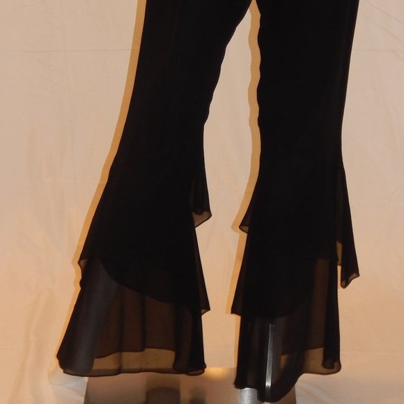 Cach'e size 4 DESIGNER CHIC BLACK PANTS - Picture 9 of 9